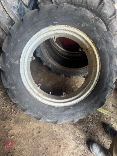 PAIR OF GOODYEAR TRACTOR TYRES