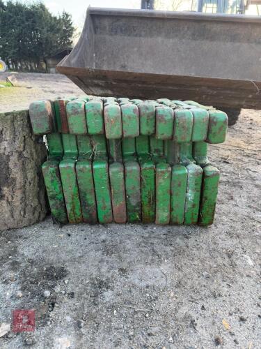 11 JOHN DEERE WEIGHTS