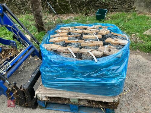 PALLET OF BARBED WIRE