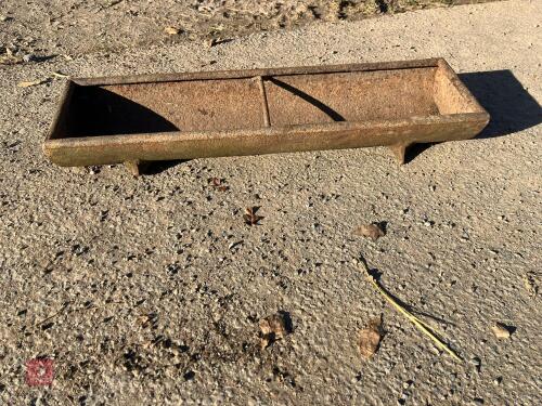 3' CAST IRON FEEDING TROUGH