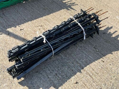 25 BLACK ELECTRIC FENCING STAKES