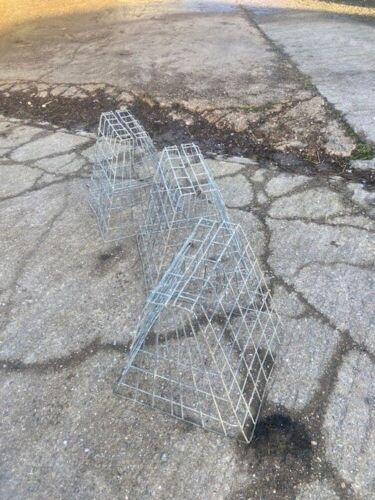 3 GALVANISED HAY FEEDERS