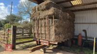28 BALES OF STRAW AND TRAILER