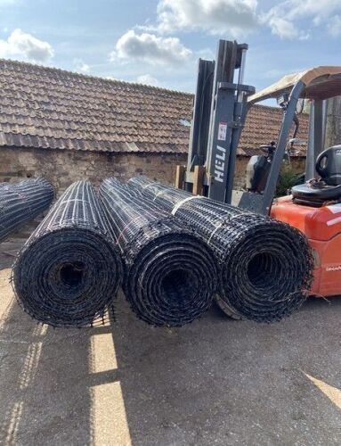 2 NEW GEOGRID GEOTEXTILE MEMBRANE