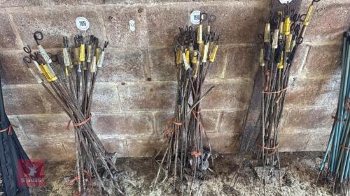 20 METAL FENCE STAKES