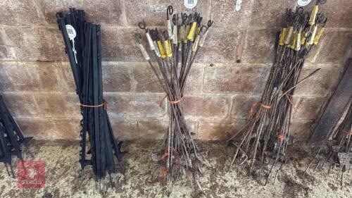 20 METAL FENCE STAKES