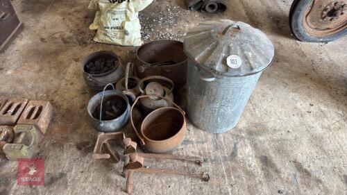 BIN, KETTLE & COULDRONS