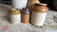 5 STONE JARS - 2