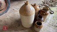 5 STONE JARS - 4