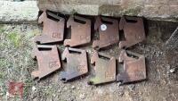 8 X 27KG MASSEY FERGUSON WEIGHTS