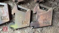 8 X 27KG MASSEY FERGUSON WEIGHTS - 3