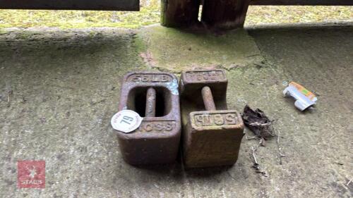 2 X 56LB WEIGHTS