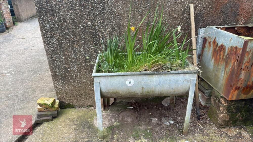 GALVANISED DAIRY TROUGH/PLANTER