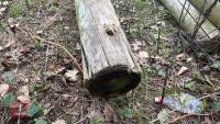 8' WOODEN GATE POST - 8