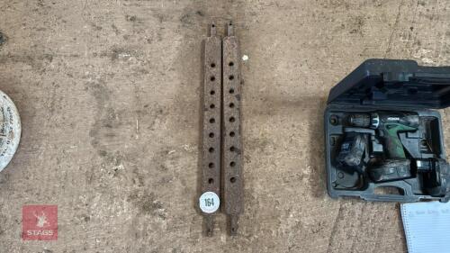 2 X 9 HOLE DRAW BARS