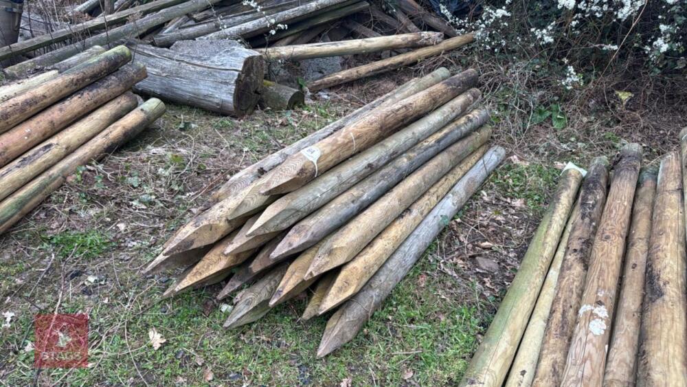 21 X 5' WOODEN STAKES