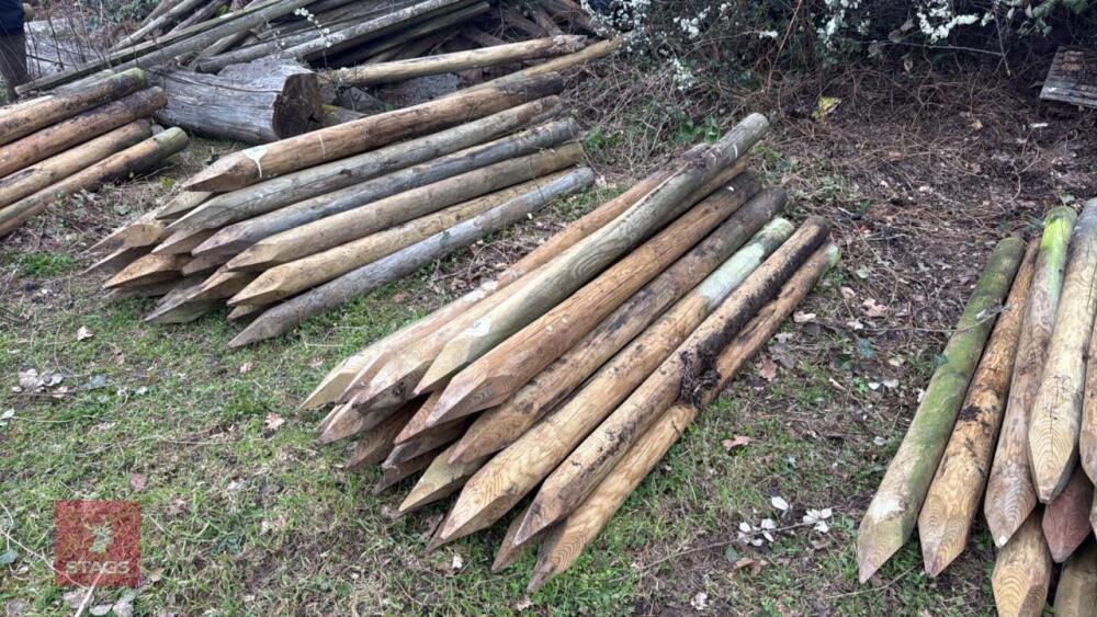 21 X 5' WOODEN STAKES