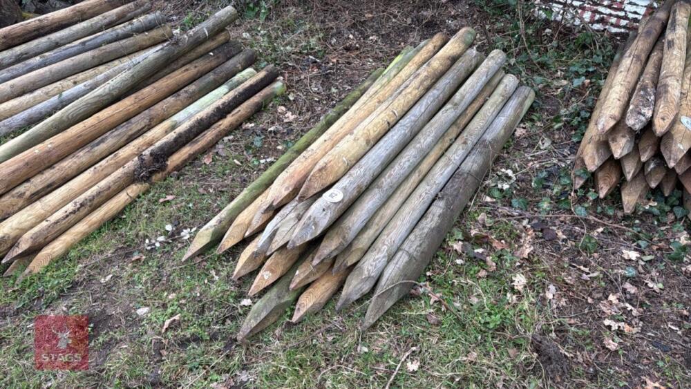 21 X 5' WOODEN STAKES