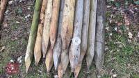 21 X 5' WOODEN STAKES - 3