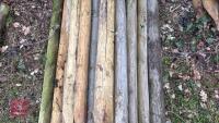 21 X 5' WOODEN STAKES - 4