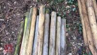 21 X 5' WOODEN STAKES - 6