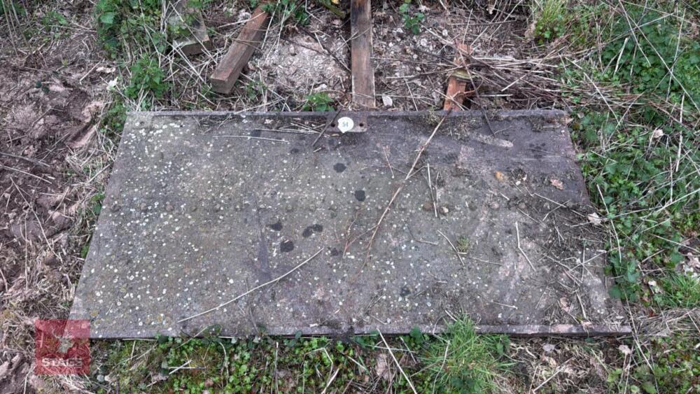 6' X 3' METAL SLAB