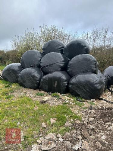 11 ROUND BALES OF 2ND CUT 2025 SILAGE - BIDS PER BALE