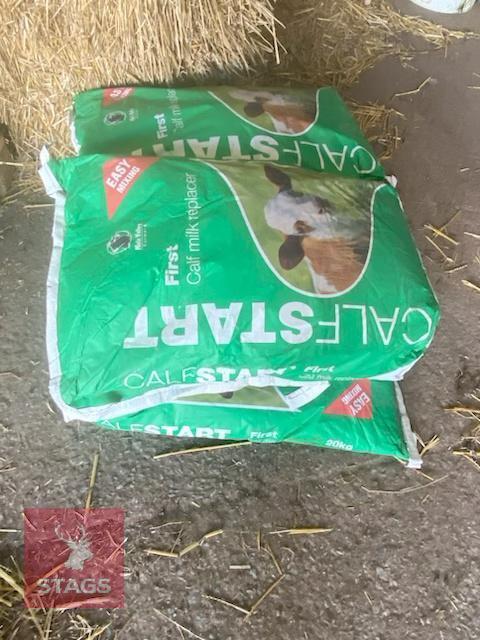 6 X 20KG BAGS OF CALF START MILK POWDER - BIDS PER BAG