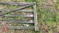 15' 10'' WOODEN FIELD GATE - 8