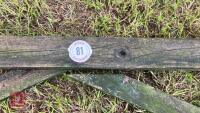 15' 10'' WOODEN FIELD GATE - 10