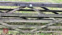 15' 10'' WOODEN FIELD GATE - 6