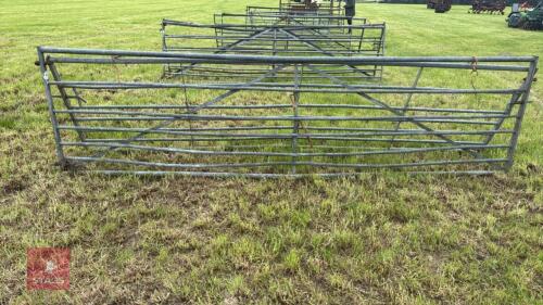 2 X 14' GALVANISED GATES