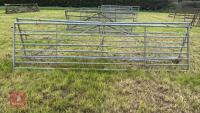 2 X 14' GALVANISED GATES - 8