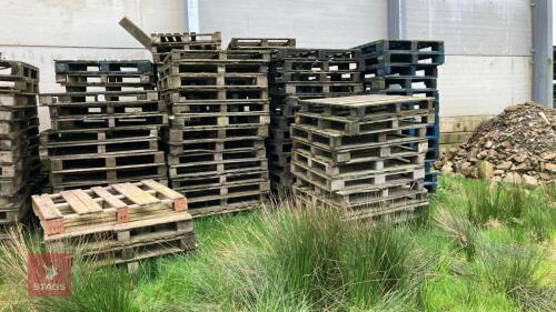 LARGE QTY OF WOODEN PALLETS