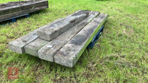 5 SALVAGED RAILWAY SLEEPERS