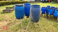 3 HOMEMADE PHEASENT FEEDERS - 3