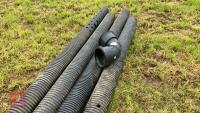 4 LENGTHS OF DRAIN PIPE & FLEXI COIL - 6