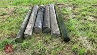 6 CUT TELEGRAPH POLES - 5