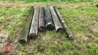 6 CUT TELEGRAPH POLES - 9