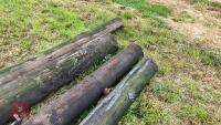 4 TELEGRAPH POLES - 4