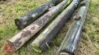 4 CUT TELEGRAPH POLES - 2