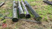 4 CUT TELEGRAPH POLES - 4