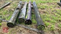 4 CUT TELEGRAPH POLES - 5