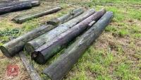 4 CUT TELEGRAPH POLES - 6
