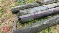 4 CUT TELEGRAPH POLES - 7