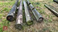 4 CUT TELEGRAPH POLES - 9