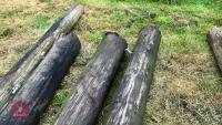 4 TELEGRAPH POLES - 4