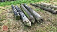 4 TELEGRAPH POLES - 8