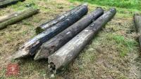 4 TELEGRAPH POLES - 10