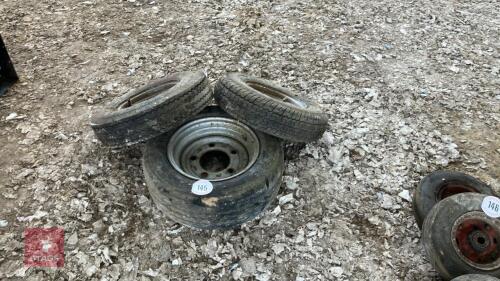 3 TRAILER TYRES